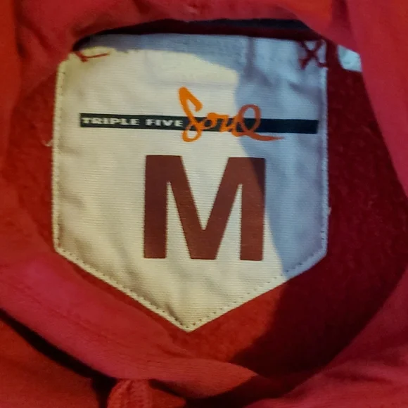 VINTAGE Triple Five Soul T5S Red Hoodie - Medium - Picture 6 of 14